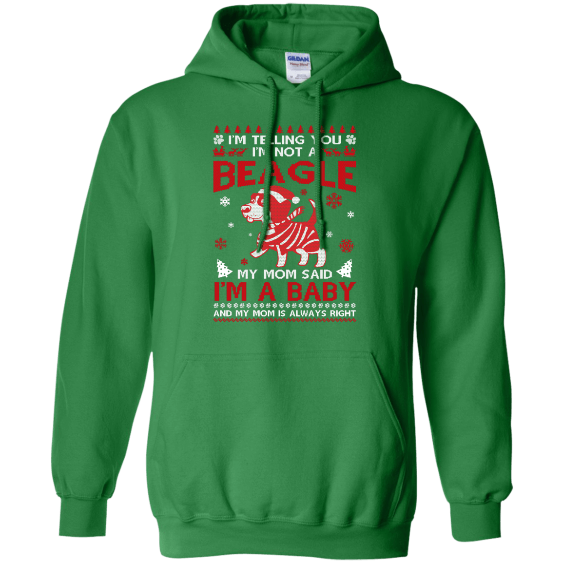 I'm Telling You I'm Not A Beagle-T-Shirt & Hoodie-Pullover Hoodie-Irish Green
