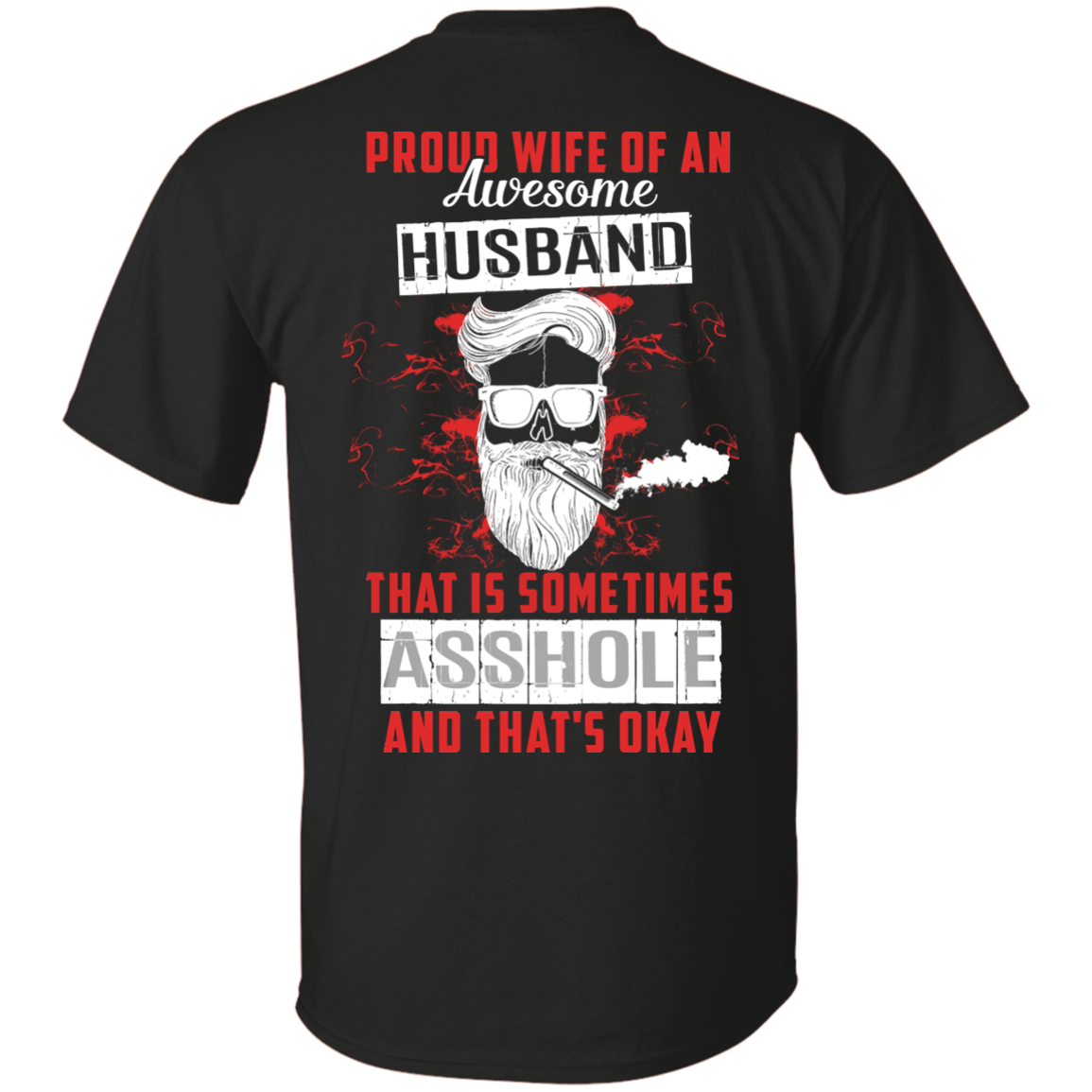 Proud Wife Of An Awesome Husband-T-Shirt & Hoodie-Classic T-Shirt-Black