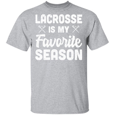 Lacrosse Is My Favorite Season Cool Saying For Sports Lovers-T-Shirt & Hoodie-Classic T-Shirt-Sport Grey