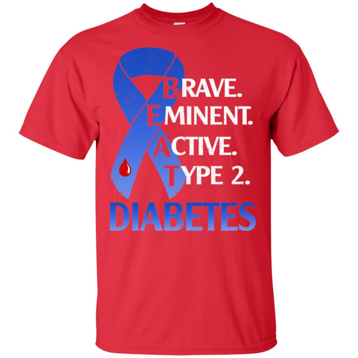 Beat Diabetes Support Type 2 Diabetes Awareness-T-Shirt & Hoodie-Classic T-Shirt-Red