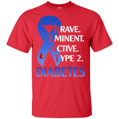 Beat Diabetes Support Type 2 Diabetes Awareness-T-Shirt & Hoodie-Classic T-Shirt-Red