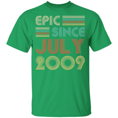 Epic Since July 2009 Vintage 12th Birthday Gifts Youth-Youth Shirt-Youth T-Shirt-Irish Green