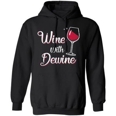 Wine With Dewine Drinking Game Ohio-T-Shirt & Tank Top-Pullover Hoodie-Black