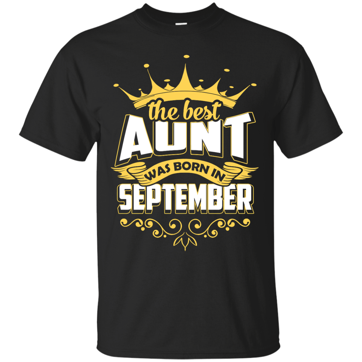 The Best Aunt Was Born In September-T-Shirt & Hoodie-Classic T-Shirt-Black