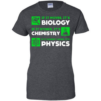 Biology Chemistry Physics Science Teacher-T-Shirt & Hoodie-Women's T-Shirt-Dark Heather