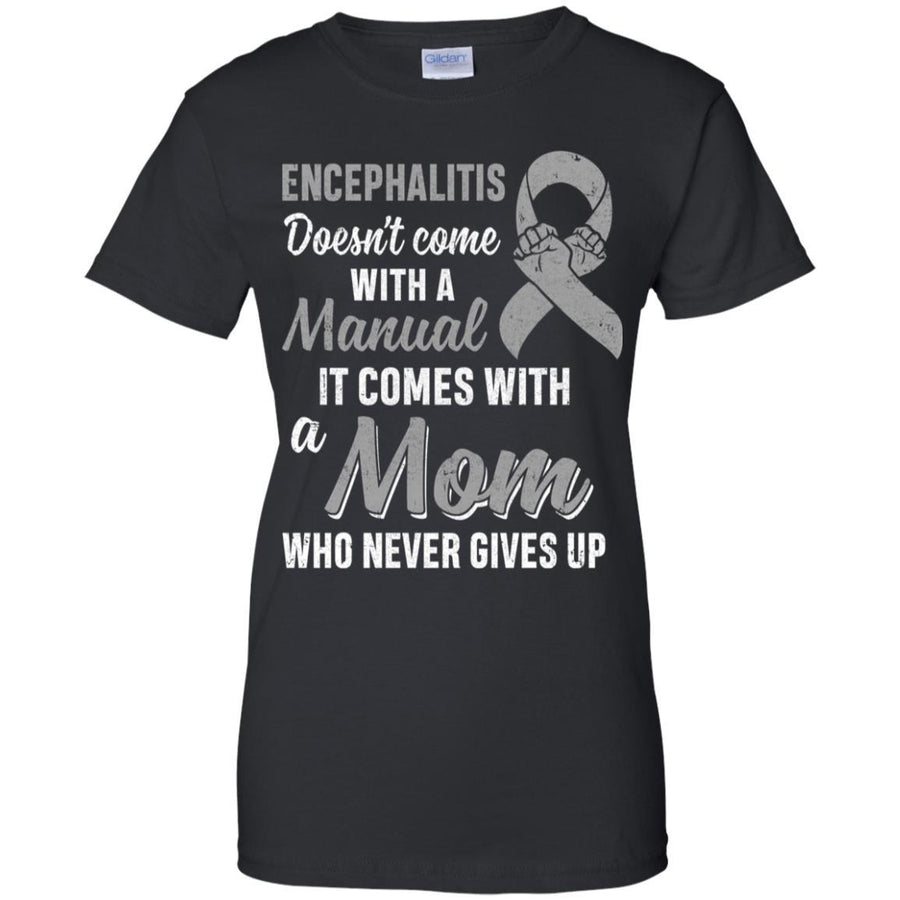 Encephalitis Awareness Mom Warrior Gifts-T-Shirt & Hoodie-Women's T-Shirt-Black