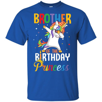 Brother Of The Birthday Girl Dabbing Unicorn Party-T-Shirt & Hoodie-Classic T-Shirt-Royal