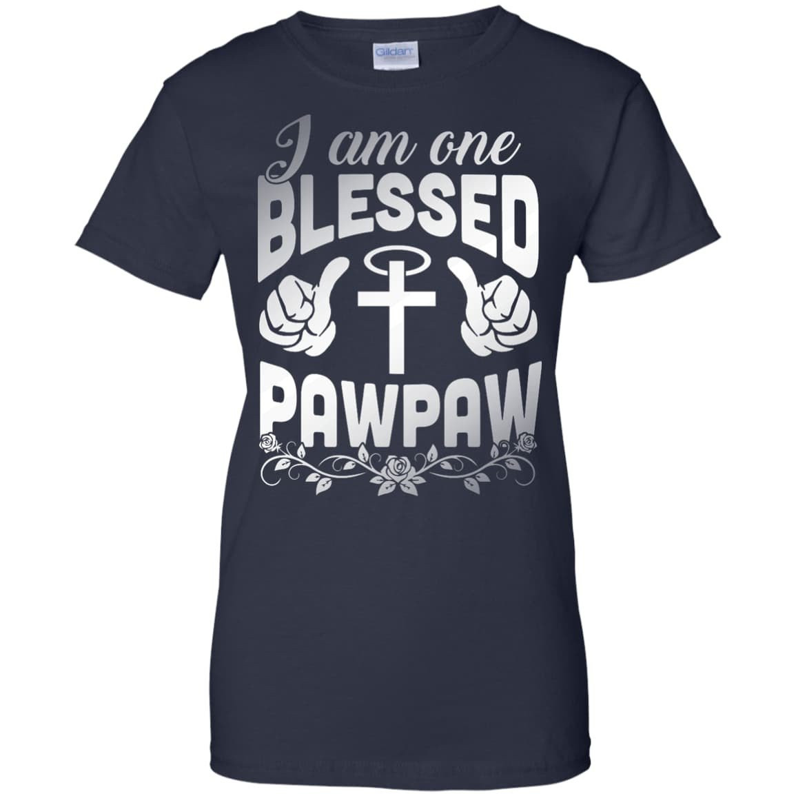 I Am One Blessed Pawpaw-T-Shirt & Hoodie-Women's T-Shirt-Navy