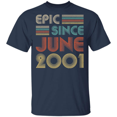 Epic Since June 2001 Vintage 20th Birthday Gifts-T-Shirt & Hoodie-Classic T-Shirt-Navy