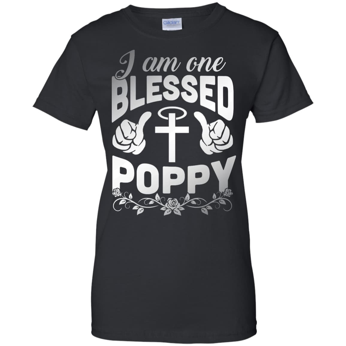 I Am One Blessed Poppy-T-Shirt & Hoodie-Women's T-Shirt-Black