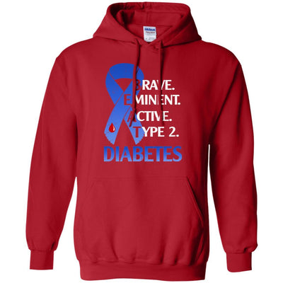 Beat Diabetes Support Type 2 Diabetes Awareness-T-Shirt & Hoodie-Pullover Hoodie-Red