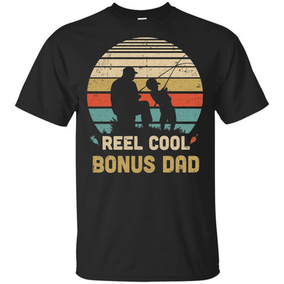 Vintage Father's Day Gift Reel Cool Bonus Dad Fishing-T-Shirt & Hoodie-Classic T-Shirt-Black