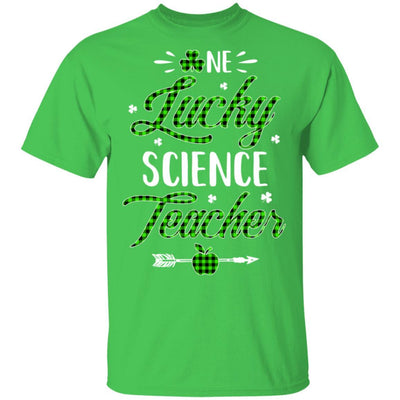 One Lucky Science Teacher St Patricks Day Irish Gift-T-Shirt & Hoodie-Classic T-Shirt-Irish Green