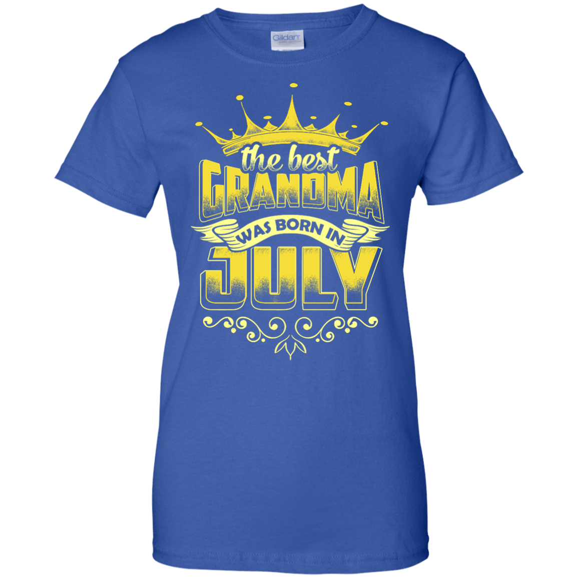 The Best Grandma Was Born In July-T-Shirt & Hoodie-Women's T-Shirt-Royal