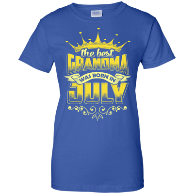 The Best Grandma Was Born In July-T-Shirt & Hoodie-Women's T-Shirt-Royal