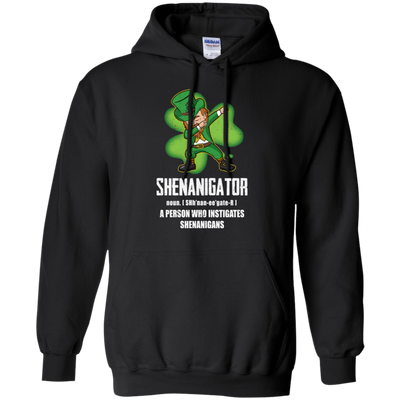 Shenanigator Person Who Instigates Shenanigans Irish-T-Shirt & Hoodie-Pullover Hoodie-Black