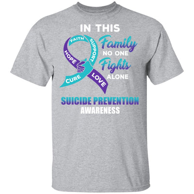 In This School No One Fights Suicide Prevention Awareness Alone-T-Shirt & Hoodie-Classic T-Shirt-Sport Grey