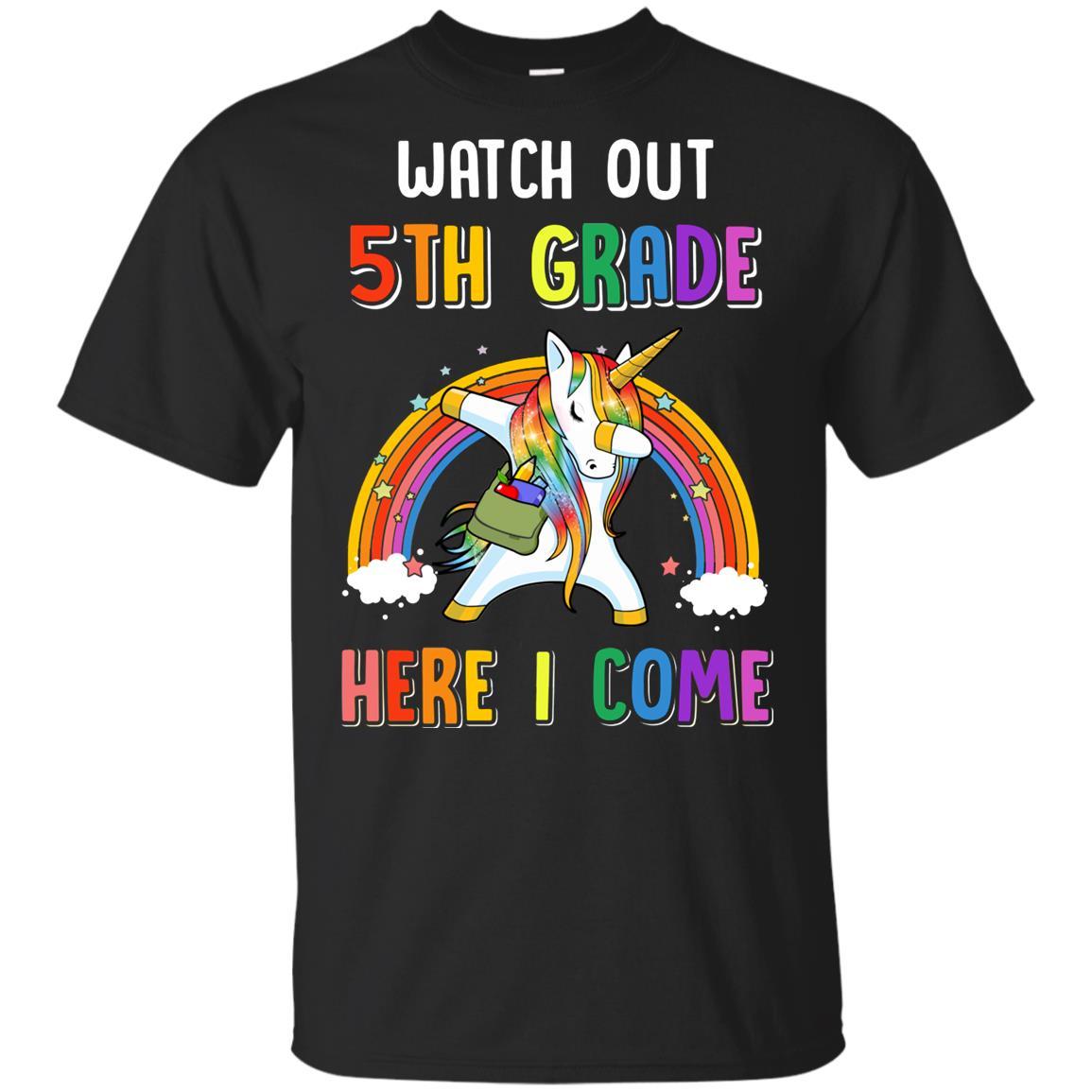 5th Grade Here I Come Unicorn Back To School Youth