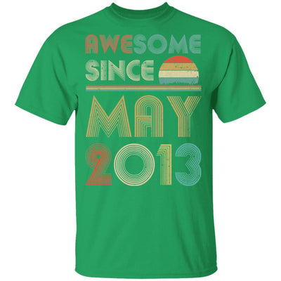 Awesome Since May 2013 Vintage 8th Birthday Gifts Youth-Youth Shirt-Youth T-Shirt-Irish Green