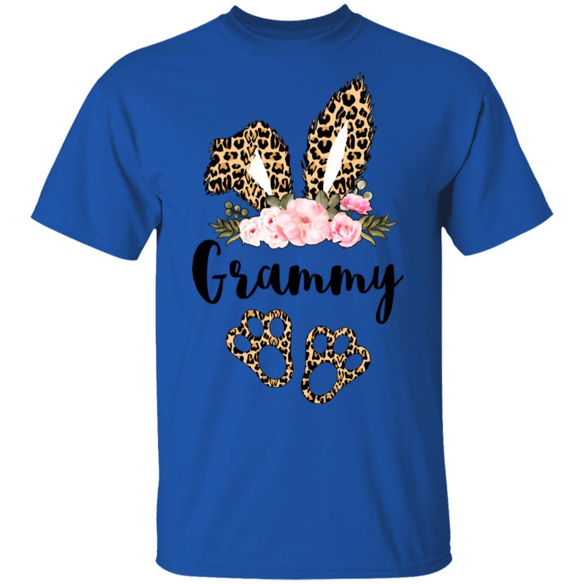 Flower Leopard Bunny Grammy Easter Day Women Gifts-T-Shirt & Hoodie-Classic T-Shirt-Royal