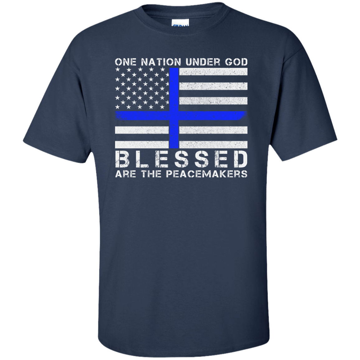 One Nation Under God-T-Shirt & Hoodie-Classic T-Shirt-Navy