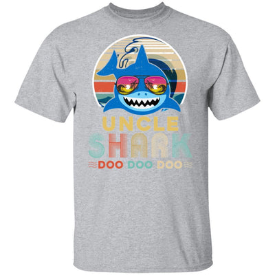 Retro Vintage Uncle Shark Doo Doo Doo-T-Shirt & Hoodie-Classic T-Shirt-Sport Grey
