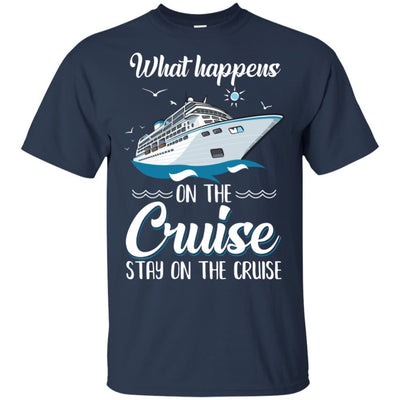 What Happens On The Cruise Stays On The Cruise Family-T-Shirt & Tank Top-Classic T-Shirt-Navy