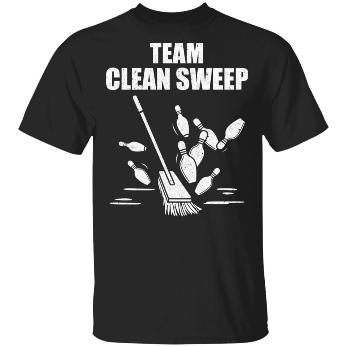 Funny Clean Sweep Bowling-T-Shirt & Hoodie-Classic T-Shirt-Black