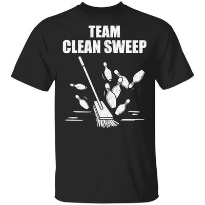 Funny Clean Sweep Bowling-T-Shirt & Hoodie-Classic T-Shirt-Black