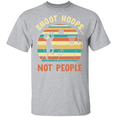 Shoot Hoops Not People vintage retro sunset-T-Shirt & Hoodie-Classic T-Shirt-Sport Grey