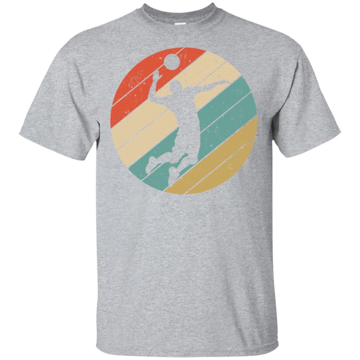 Retro Vintage Volleyball Gifts-T-Shirt & Tank Top-Classic T-Shirt-Sport Grey