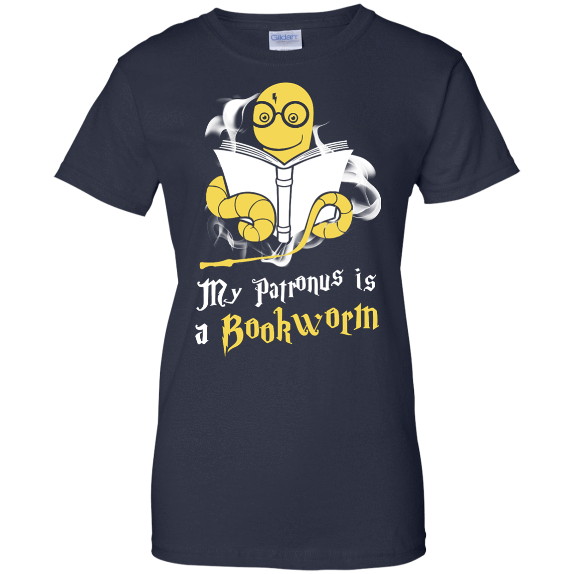 My Patronus Is A Bookworm T Shirt-T-Shirt & Hoodie-Women's T-Shirt-Navy