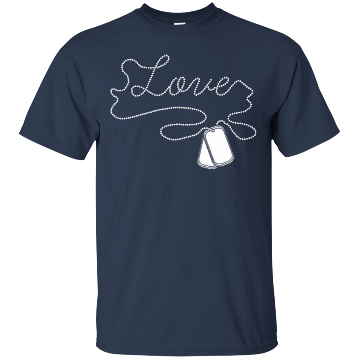I'm A Soldier Love Military-T-Shirt & Hoodie-Classic T-Shirt-Navy