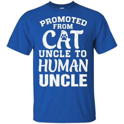 Promoted From Cat Uncle To Human Uncle Gifts-T-Shirt & Hoodie-Classic T-Shirt-Royal