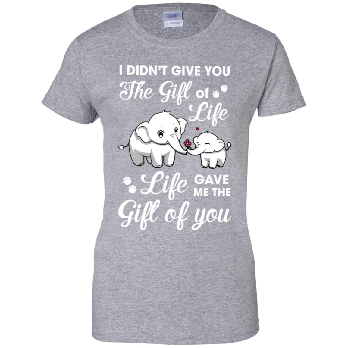I Didn't Give You The Gift Of Life Life Gave Me The Gift-T-Shirt & Hoodie-Women's T-Shirt-Sport Grey