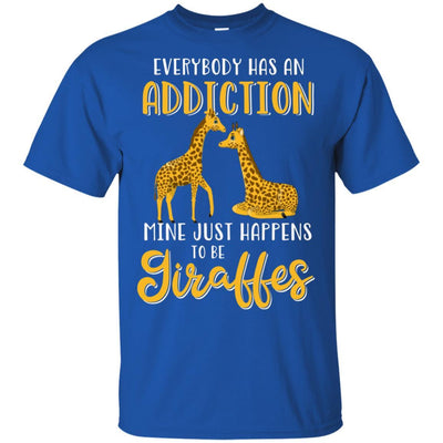 Everybody Has An Addiction Mine Just Happens To Be Giraffes-T-Shirt & Tank Top-Classic T-Shirt-Royal