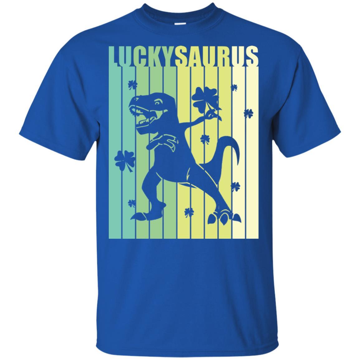 Happy St Pat Rex Day Dinosaur T-Rex Kids Patricks Day Youth-Youth Shirt-Youth T-Shirt-Royal