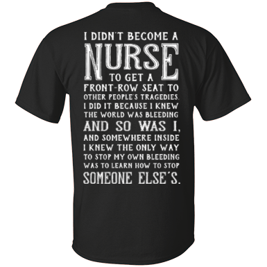 I Didn't Become A Nurse-T-Shirt & Hoodie-Classic T-Shirt-Black