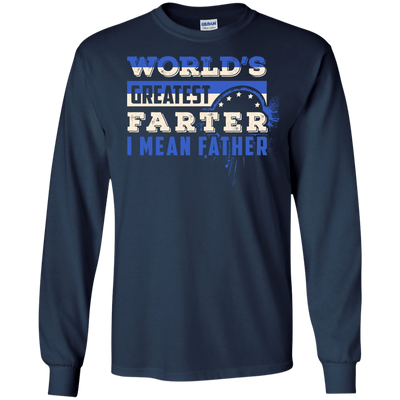 World's Greatest Farter I Mean Father-T-Shirt & Hoodie-Long Sleeve T-Shirt-Navy