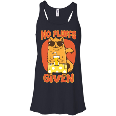 No Fluffs Given-T-Shirt & Hoodie-Women's Flowy Racerback Tank-Midnight