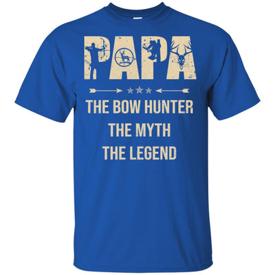 Papa The Bow Hunter The Myth The Legend Funny Hunting-T-Shirt & Hoodie-Classic T-Shirt-Royal