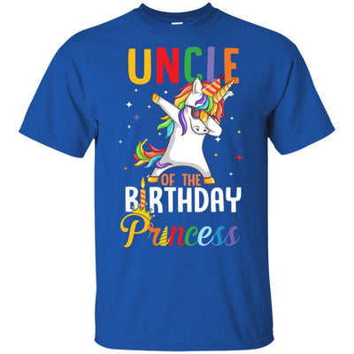 Uncle Of The Birthday Girl Dabbing Unicorn Party-T-Shirt & Hoodie-Classic T-Shirt-Royal