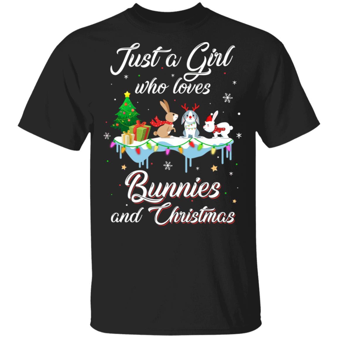 Just A Girl Who Loves Bunnies And Christmas Bunny Lover