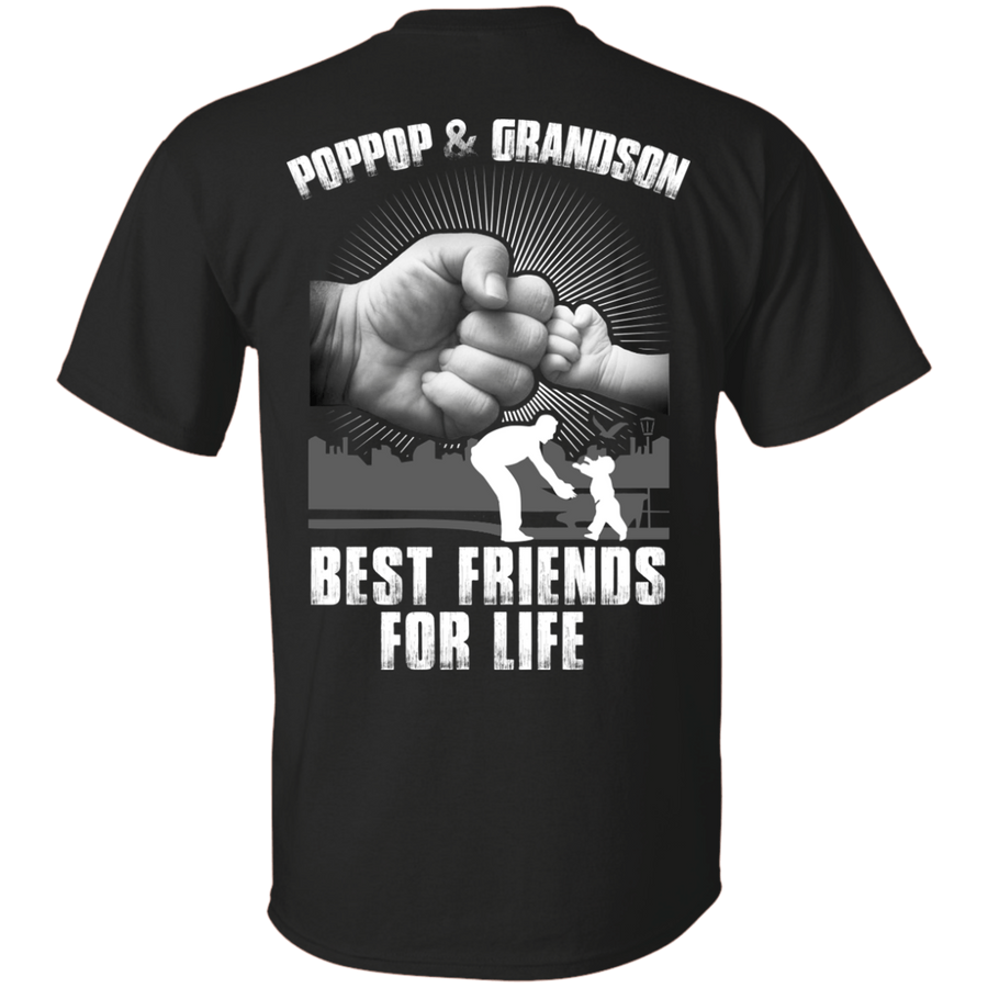 Poppop And Grandson Best Friends For Life-T-Shirt & Hoodie-Classic T-Shirt-Black