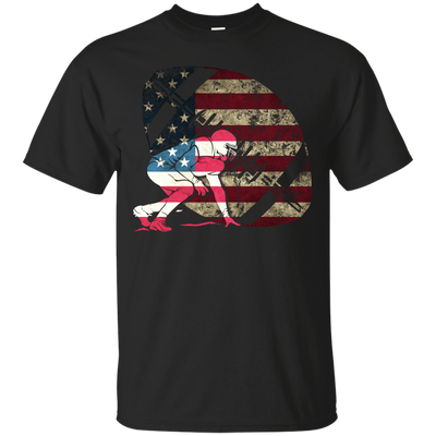 Tackle Football America Flag-T-Shirt & Hoodie-Classic T-Shirt-Black