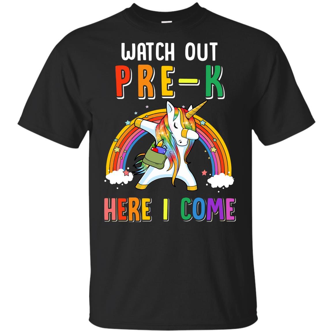 Pre-K Here I Come Unicorn Back To School Youth
