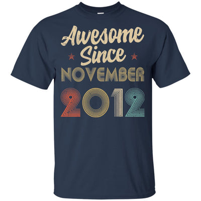 Awesome Since November 2012 Vintage 9th Birthday Gifts Youth-Youth Shirt-Youth T-Shirt-Navy