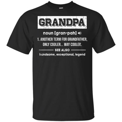 Grandpa Gifts Grandpa Definition Fathers Day-T-Shirt & Hoodie-Classic T-Shirt-Black