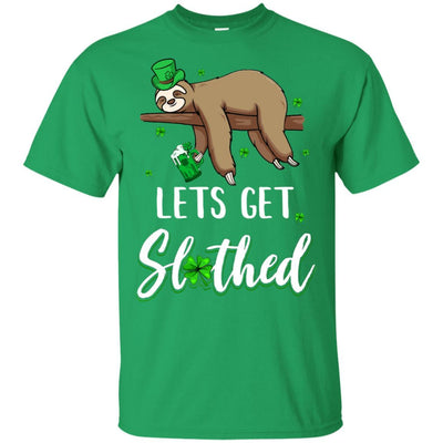 Funny Let's Get Slothed Irish Sloth St Patricks Day-T-Shirt & Hoodie-Classic T-Shirt-Irish Green