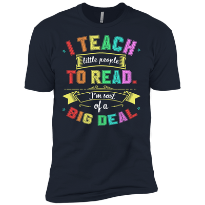 I Teach Little People To Read-T-Shirt & Hoodie-Premium T-Shirt-Midnight Navy